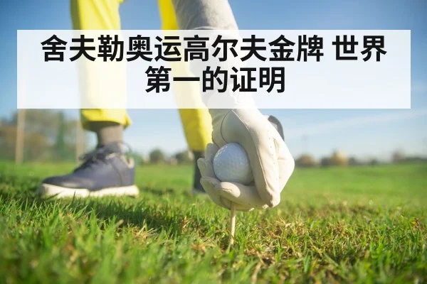 舍夫勒奥运高尔夫金牌 世界第一的证明